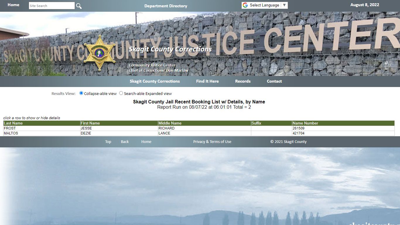 Skagit County Corrections - Skagit County Government Home Page